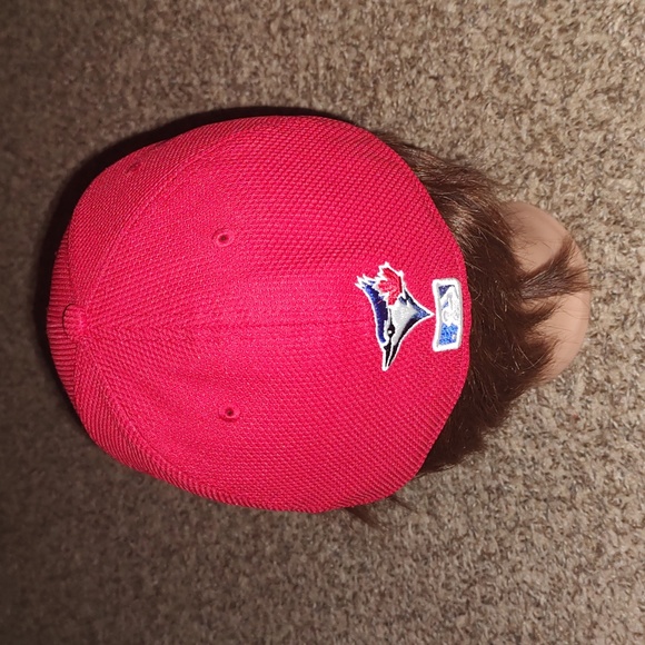 New Era MLB Toronto Bluejays Authentic Fitted Red White Hat 7 3/8 - Picture 4 of 11